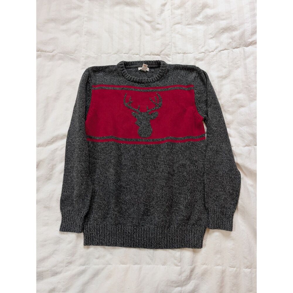 Cat and Jack Deer Sweater 12/14